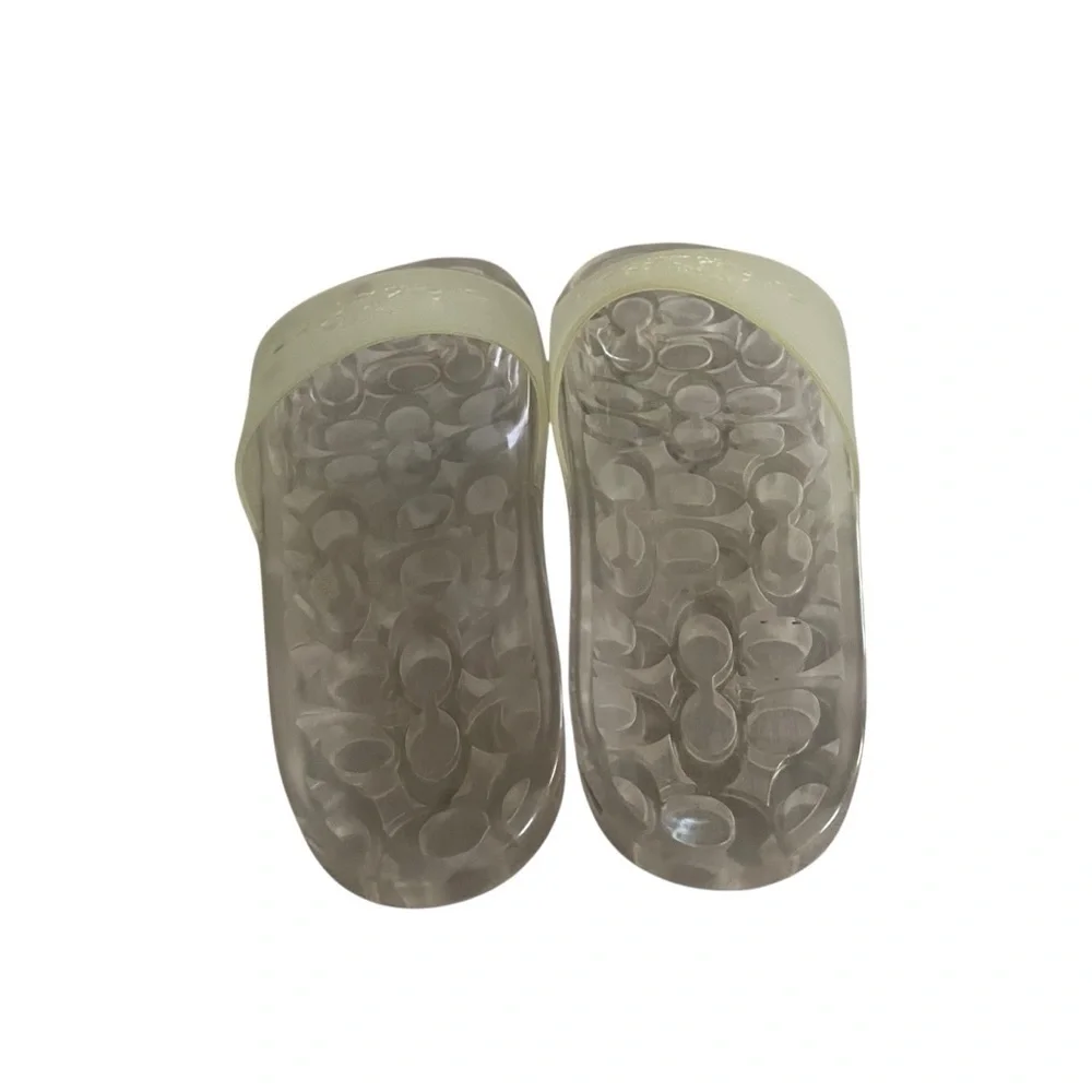 Coach Clear Slide Sandals Women Size 10